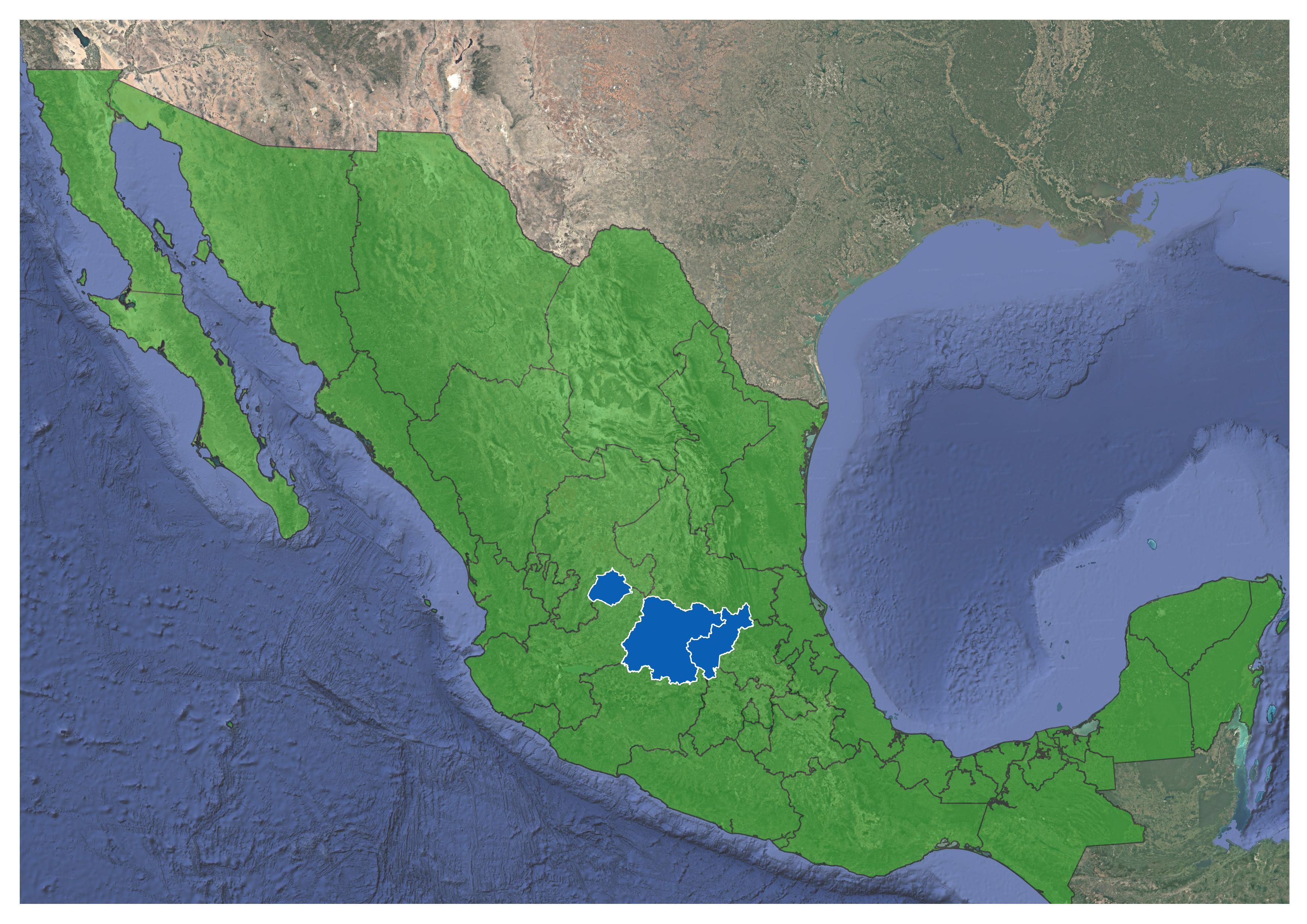 Mapa Bajío